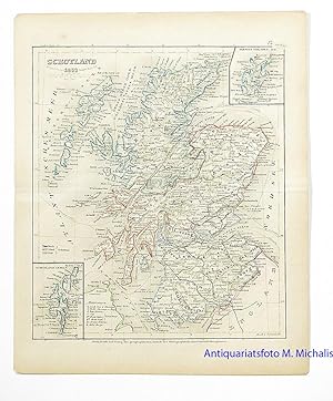Schotland [sic!] 1859. Bergzeichnung von Radefeld. [Scotland 1859, handcolored engraving].
