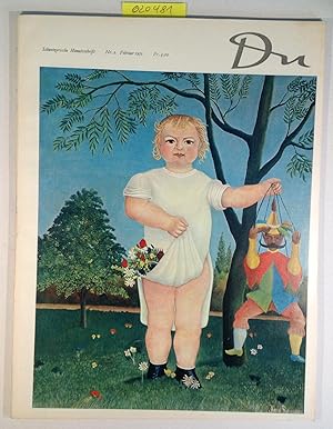 Imagen del vendedor de Du Schweizerische Monatsschrift Nr. 2 Februar 1952 - Moderne "primitive" Maler a la venta por Antiquariat Trger