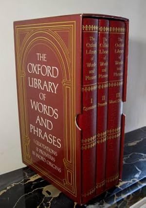 Bild des Verkufers fr [ The Oxford Library of Words ans Phrase including 3 volumes in the same box ] Concise Oxford Dictionary of Quotations second edition / The Concise Oxford Dictionary of Proverbs / The Concise Oxford Dictionary of Word Origins zum Verkauf von LES TEMPS MODERNES