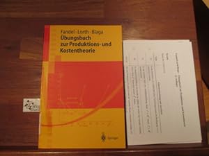Seller image for bungsbuch zur Produktions- und Kostentheorie. ; Michael Lorth ; Steffen Blaga for sale by Antiquariat im Kaiserviertel | Wimbauer Buchversand