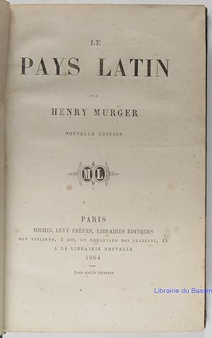 Imagen del vendedor de Le pays latin a la venta por Librairie du Bassin