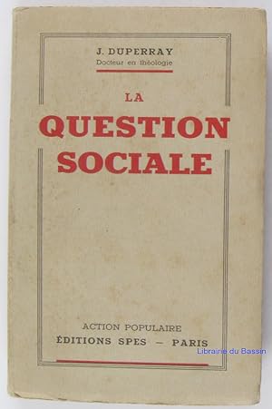 Image du vendeur pour La question sociale mis en vente par Librairie du Bassin