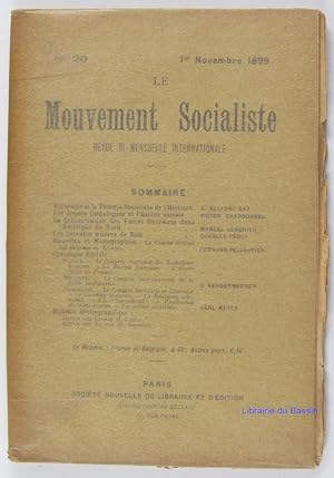 Le mouvement socialiste n°20 - 1er Novembre 1899