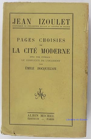 Imagen del vendedor de Pages choisies de la cit moderne a la venta por Librairie du Bassin