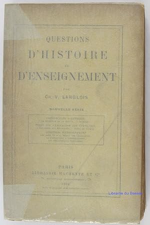 Questions d'histoire et d'enseignement