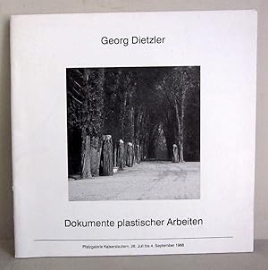 Image du vendeur pour Georg Dietzler - Dokumente plastischer Arbeiten mis en vente par Verlag IL Kunst, Literatur & Antiquariat