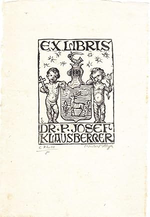 Exkibris Dr. P. Josef Klausberger.