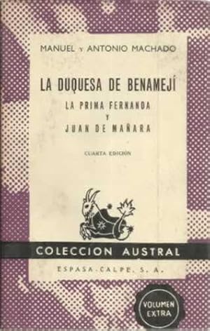 Image du vendeur pour La duquesa de Benamej. La prima Fernanda y Juan de Maara mis en vente par Librera Cajn Desastre