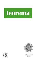 Seller image for TEOREMA. Vol XXXII/2, junio 2013. for sale by Librera Anticuaria Galgo