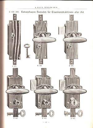 Katalog II.: Spezial-Katalog für Eisen- u. Messingwaren, sowie Werkzeuge für Bau- und Innenausbau...