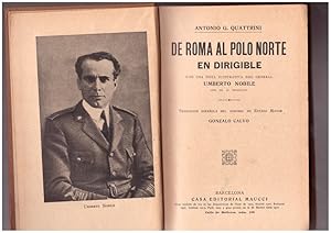 Imagen del vendedor de DE ROMA AL POLO NORTE EN DIRIGIBLE. CON UNA NOTA ILUSTRATIVA DEL GENERAL UMBERTO NOBILE a la venta por Llibres de Companyia