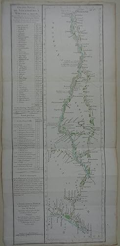 Grande Route de Strasbourg à Wienne en Autriche, par eau comme par terre: et Routes Brancheea. De...