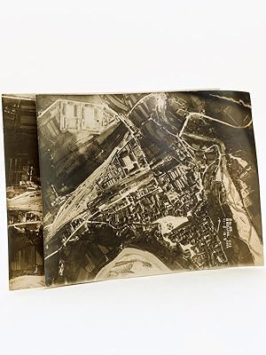 Lot de 2 photographies aériennes de Belluno, en Italie, prises le 11 mai 1918, à 9 h 00 : [ Fotog...