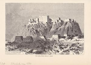 Das heilige Kloster Botala in Lhassa, Holzstich um 1880, Tibet, China, Holzstich um 1880, Blattgr...