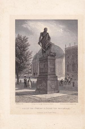 Statue des Fürsten Blücher von Wahlstadt, Gebhard Leberecht von Blücher (1742 - 1819), Blücherden...