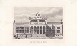 Grandezas de Berlin el Teatro, Schauspielhaus Berlin, Karl Friedrich Schinkel (1781 - 1841), Stah...