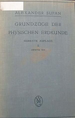 Imagen del vendedor de Pflanzen- und Tiergeographie. (= Grundzge der physischen Erdkunde, 2). a la venta por JLG_livres anciens et modernes