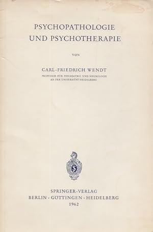Seller image for Psychopathologie und Psychotherapie. for sale by Buch von den Driesch