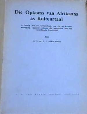 Seller image for Die Opkoms van Afrikaans as Kultuurtaal for sale by Chapter 1