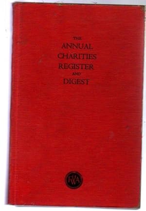 The Annual Charities Register and Digest Sixtieth Edition 1953