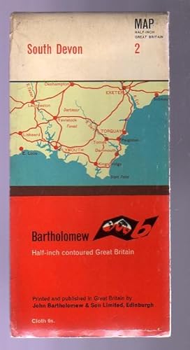 Bartholomew's "Half-Inch" Contoured Great Britain, Sheet 2 South Devon