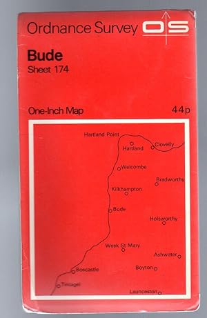 Ordnance Survey One-Inch Map of Great Britain - Sheet 174 - Bude