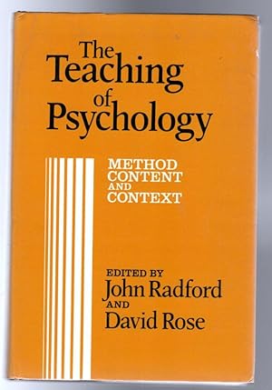 The Teaching of Psychology : Method, Content, and Context