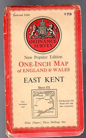 Ordnance Survey One-Inch Map of England & Wales Sheet 173 East Kent