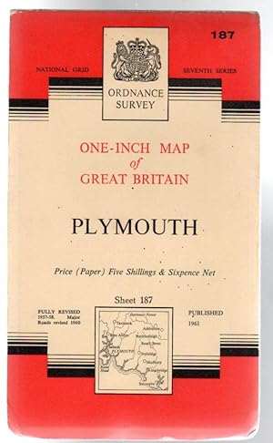 Ordnance Survey One-Inch Map of Great Britain - Sheet 187 Plymouth