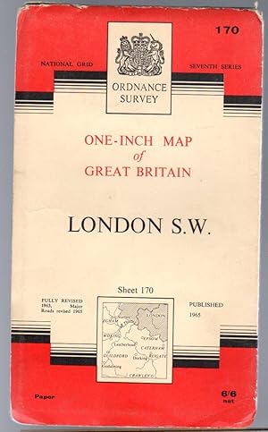 Ordnance Survey One-Inch Map of Great Britain Sheet 170 London S.W.