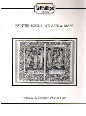 Catalogue of Printed Books, Atlases and Maps : Thursday 22 Febraury 1990