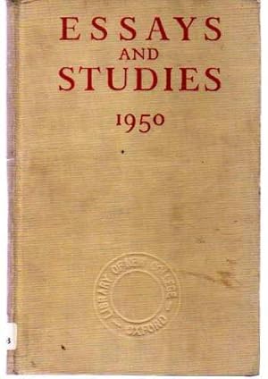 Essays and Studies 1950 - Being Volume Three of the New Series of Essay and Studies Collected for...