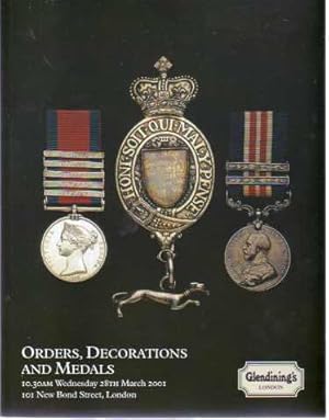 Glendining's Sales Catalogue - Orders Decorations and Medals Wednesday 28th March 2001