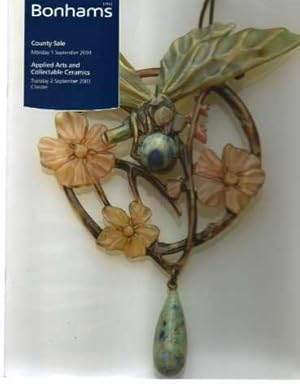 County Sale; Applied Arts and Collectable Ceramics