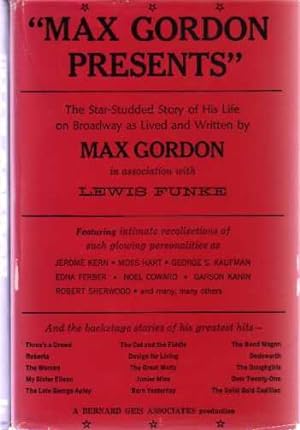 Max Gordon Presents (SIGNED COPY)