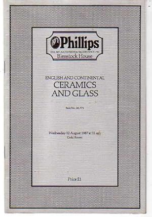 English and Continental Ceramics and Glass