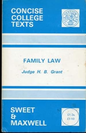 Family Law (Concise College Texts) (SIGNED COPY)