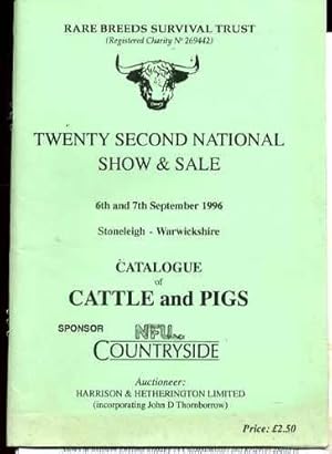 The Rare Breeds Survival Trust Twenty Second National Show and Sale