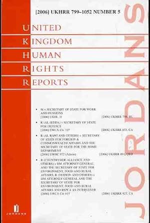 United Kindom Human Rights Reports 799-1052 Number 5