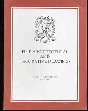 Fine Architectural and Decorative Drawings