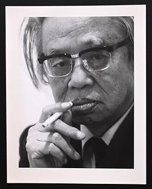 Portrait photographique de Seichô Matsumoto par Bruno de Monès (tirage vintage signé)