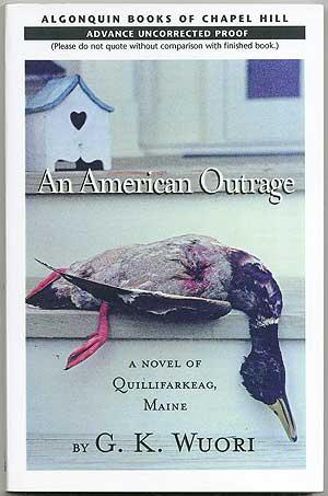 Bild des Verkufers fr An American Outrage zum Verkauf von Between the Covers-Rare Books, Inc. ABAA