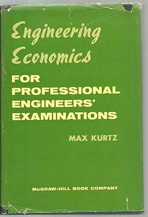 Bild des Verkufers fr Engineering Economics For Professional Engineers' Examinations zum Verkauf von Sabra Books