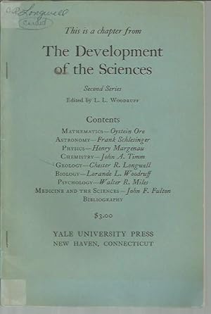 Bild des Verkufers fr Geology (offprint from Wodruff: The Development of the Sciences, Second Series) zum Verkauf von Bookfeathers, LLC