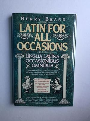 Immagine del venditore per Latin for All Occasions: Lingua Latina Occasionibus Omnibus (English and Latin Edition) venduto da WellRead Books A.B.A.A.