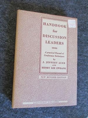 Seller image for Handbook for Discussion Leaders. Revised Edition. for sale by Antiquariat Maralt