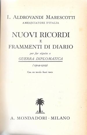 Nuovi ricordi e frammenti di diario