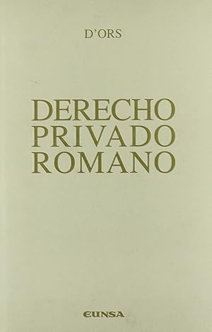 Imagen del vendedor de Derecho privado romano a la venta por Imosver