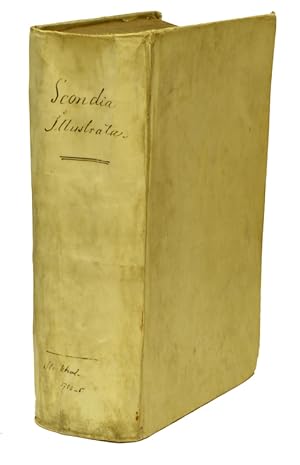 Seller image for Scondia illustrata, seu chronologia de rebus Sconi, hoc est, Sueci, Dani, Norvegi, atque una Islandi, Gronlandique, tam ecclesiasticis quam politicis;  mundi cataclysmo, usque annum Christi MDCXII gestis. Primum edita et observationibus aucta  Johanne Peringskild. for sale by Centralantikvariatet