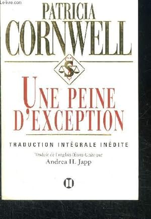 Seller image for UNE PEINE D'EXCEPTION for sale by Le-Livre